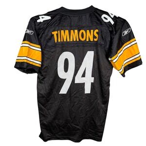 Reebok Pittsburgh Steelers Jersey Mens Large Black Lawerence Timmons #94 NFL